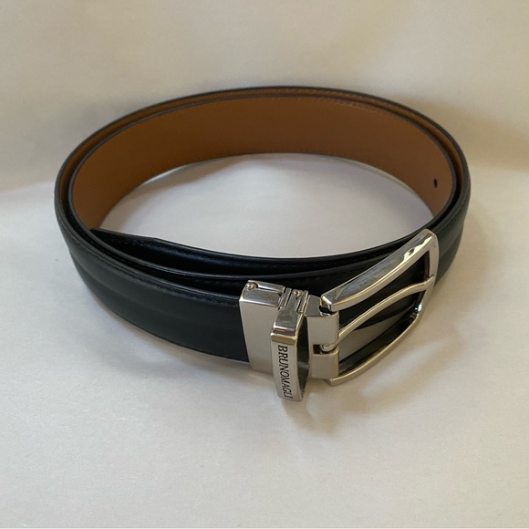 Bruno Magli Leather Belt Black and Brown Size 38 - Picture 7 of 7
